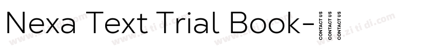 Nexa Text Trial Book字体转换